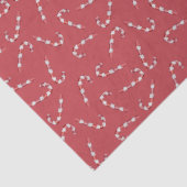 Traditionelles Red Candy Cane Weihnachten Seidenpapier (Detail)