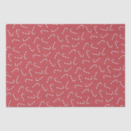 Traditionelles Red Candy Cane Weihnachten Seidenpapier