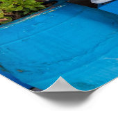 Traditionelles Restaurant Oia Santorini Griechenla Poster (Ecke)