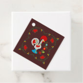 Traditionelles Rooster-Glück zum Geburtstag Geschenkanhänger (Beispiel)