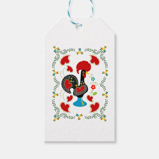 Traditionelles Rooster von Portugal glücklich Gebu Geschenkanhänger (Vorderseite)