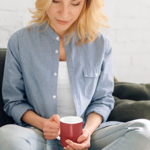 Traditionelles Rot Kaffeetasse