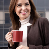 Traditionelles Rot Kaffeetasse