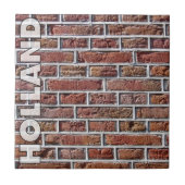 Traditionelles Rotes Holländisches Ziegelwerk in H Fliese (Vorderseite)