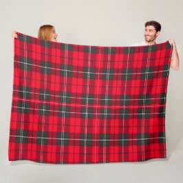 Traditionelles rotes Kariertes Tartan Modern Colle Fleecedecke