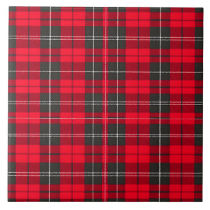 Traditionelles rotes Kariertes Tartan Modern Colle Fliese