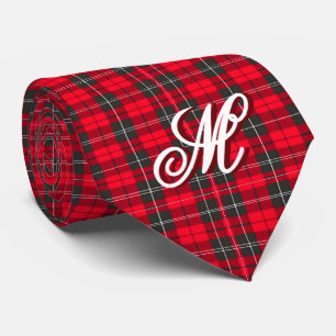 Traditionelles rotes Kariertes Tartan Modern Colle Krawatte
