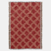 Traditionelles rotes und goldenes chinesisches Mus Decke (Vorderseite Vertikal)