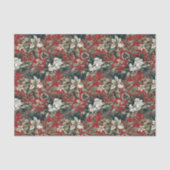 Traditionelles Rotes Weihnachtsgebäck und Pinecone Seidenpapier (Vorderseite)