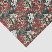 Traditionelles Rotes Weihnachtsgebäck und Pinecone Seidenpapier (Ausschnitt)