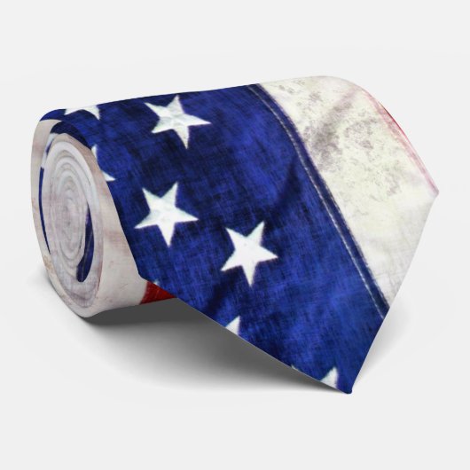 Traditionelles, rotes, weißes und blaues, patrioti krawatte (Gerollt)