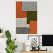 Traditionelles Rug-Inspiriert Design Poster (Heimbüro)