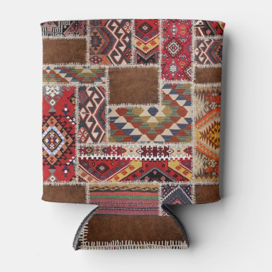 Traditionelles Rug Patchwork: Dekorative Teppichve Dosenkühler (Vorderseite)