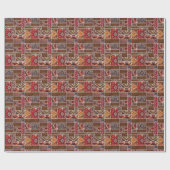 Traditionelles Rug Patchwork: Dekorative Teppichve Geschenkpapier (Flach)