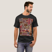 Traditionelles Rug Patchwork: Dekorative Teppichve T-Shirt (Vorne ganz)