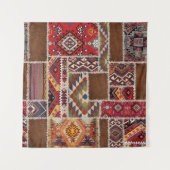 Traditionelles Rug Patchwork: Dekorative Teppichve Wandteppich (Vorderseite (Horizontal))
