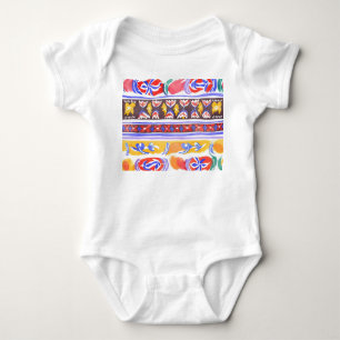 traditionelles rumänisches Dekor Baby Strampler
