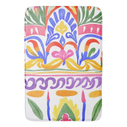 traditionelles rumänisches Dekor Badematte (Vorderseite Vertikal)