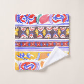 traditionelles rumänisches Dekor Badhandtuch Set (Waschlappen)