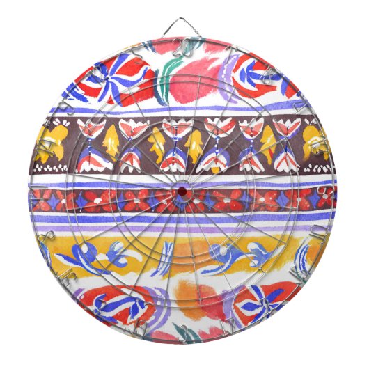 traditionelles rumänisches Dekor Dartscheibe (vorne)