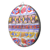 traditionelles rumänisches Dekor Dartscheibe (Vorderseite rechts)