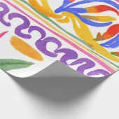 traditionelles rumänisches Dekor Geschenkpapier (Ecke)