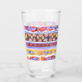 traditionelles rumänisches Dekor Glas (Vorderseite)