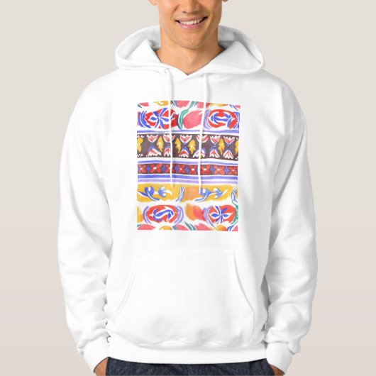 traditionelles rumänisches Dekor Hoodie (Vorderseite)