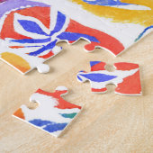 traditionelles rumänisches Dekor Puzzle (Seite)