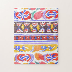 traditionelles rumänisches Dekor Puzzle