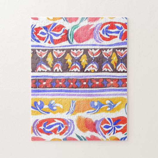 traditionelles rumänisches Dekor Puzzle (Vertikal)