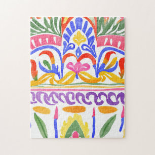 traditionelles rumänisches Dekor Puzzle