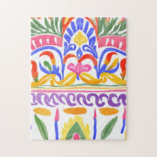 traditionelles rumänisches Dekor Puzzle (Vertikal)