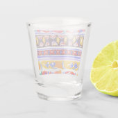 traditionelles rumänisches Dekor Schnapsglas (Rückseite)
