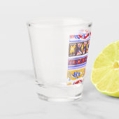traditionelles rumänisches Dekor Schnapsglas (Links)
