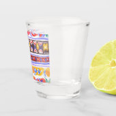 traditionelles rumänisches Dekor Schnapsglas (Rechts)