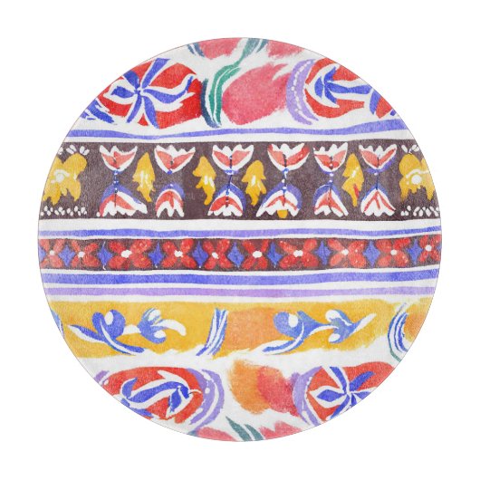 traditionelles rumänisches Dekor Schneidebrett (Vorderseite)