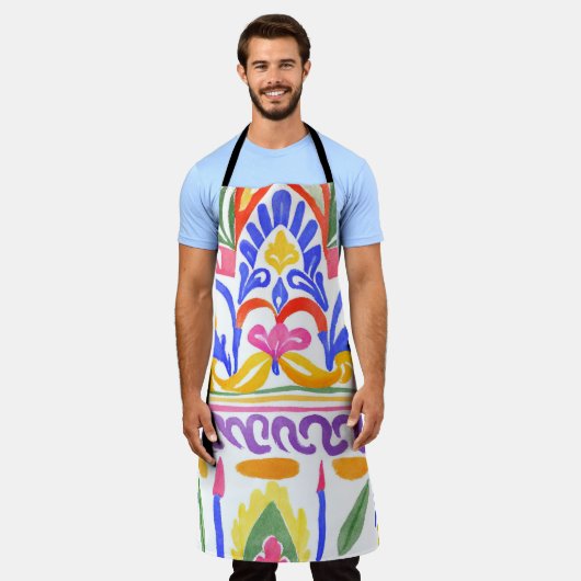 traditionelles rumänisches Dekor Schürze (Getragen)