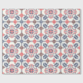 Traditionelles rumänisches Muster Geschenkpapier (Flach)