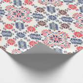 Traditionelles rumänisches Muster Geschenkpapier (Ecke)