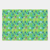 Traditionelles Rustikales Weihnachtsfest mit Sorte Geschenkpapier Set (Vorderseite)