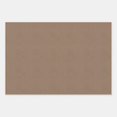 Traditionelles Schleifpapier für braune Papiertasc Geschenkpapier Set (Vorderseite)