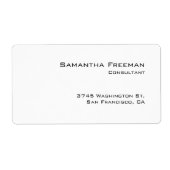 Traditionelles Schlichtes Weiß Minimalistisch (Vorne)