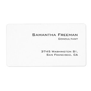 Traditionelles Schlichtes Weiß Minimalistisch