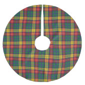Traditionelles schottisches, Kariertes Muster Buch Polyester Weihnachtsbaumdecke (Vorderseite)