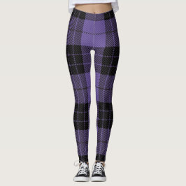 Traditionelles schottisches Lila Tartan Karierte L Leggings