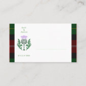 Traditionelles schottisches Tartan und Schottland Platzkarte (Vorderseite)