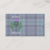 Traditionelles schottisches Tartan und Schottland  Platzkarte (Vorderseite)