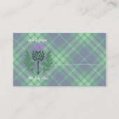 Traditionelles schottisches Tartan und Schottland Platzkarte (Vorderseite)