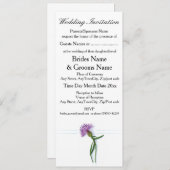 Traditionelles schottisches und keltisches Hochzei Einladung (Vorne/Hinten)